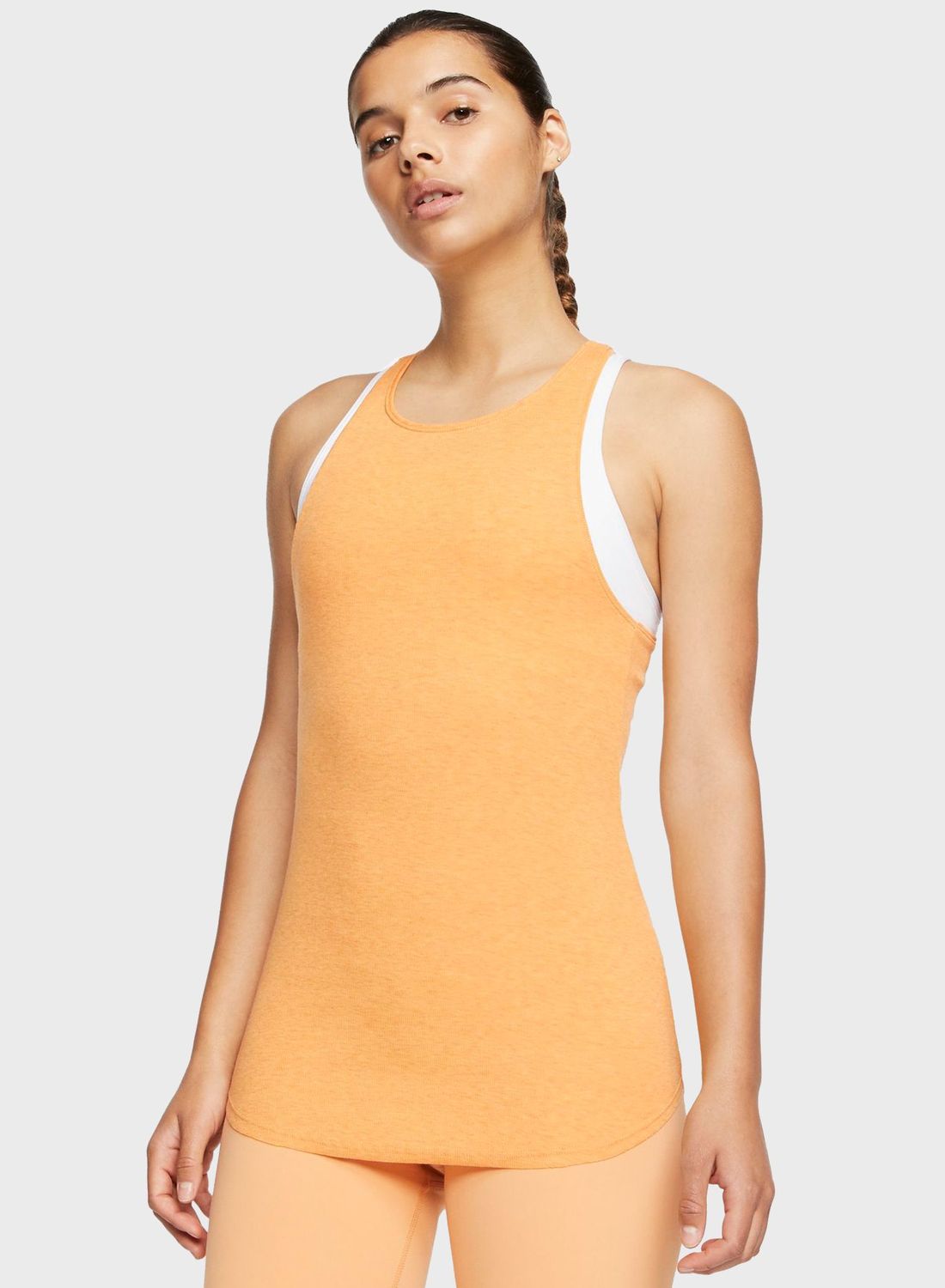 nike yoga luxe rib tank