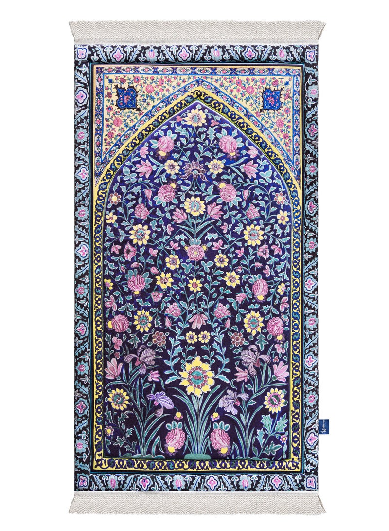Urban rugs Navy Blossoms Premium Prayer Mat - Image 1