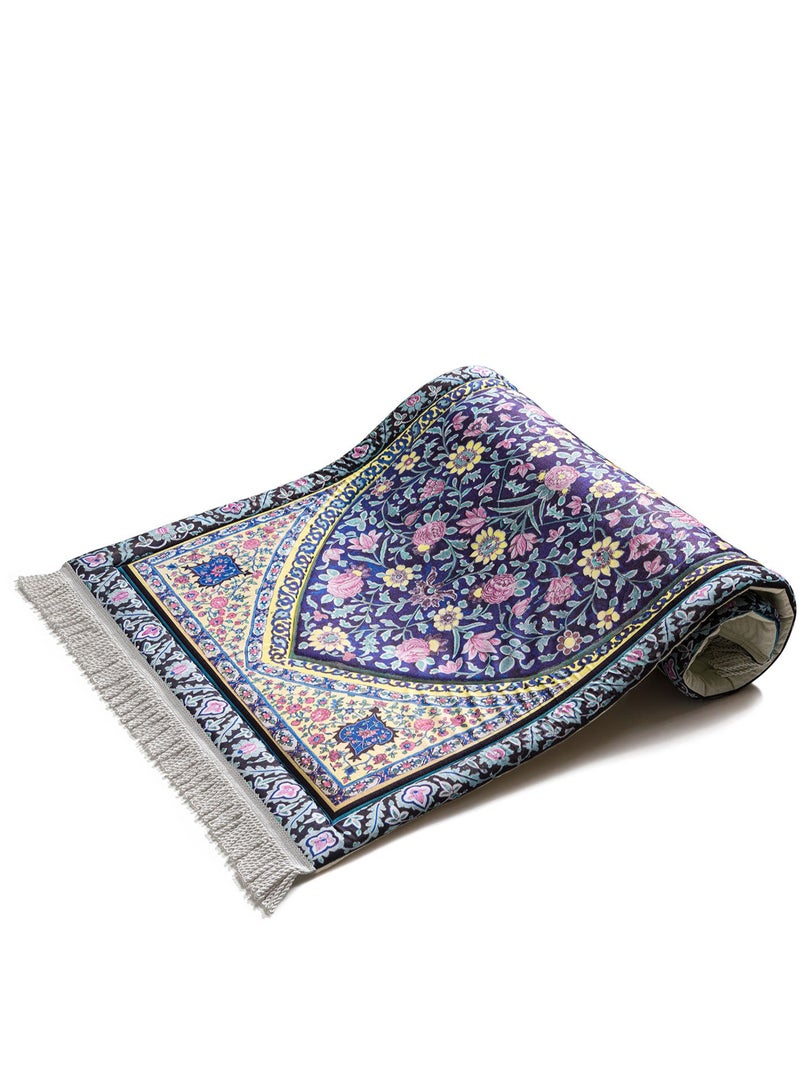 Urban rugs Navy Blossoms Premium Prayer Mat - Image 3