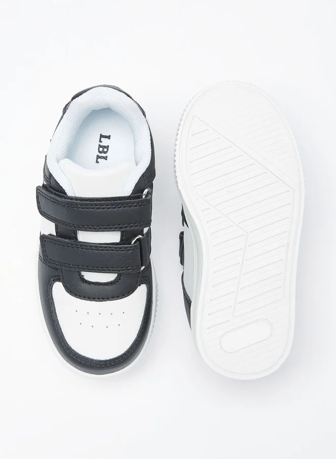 LBL by Shoexpress Boys Star Applique Sneakers with Hook and Loop Closure