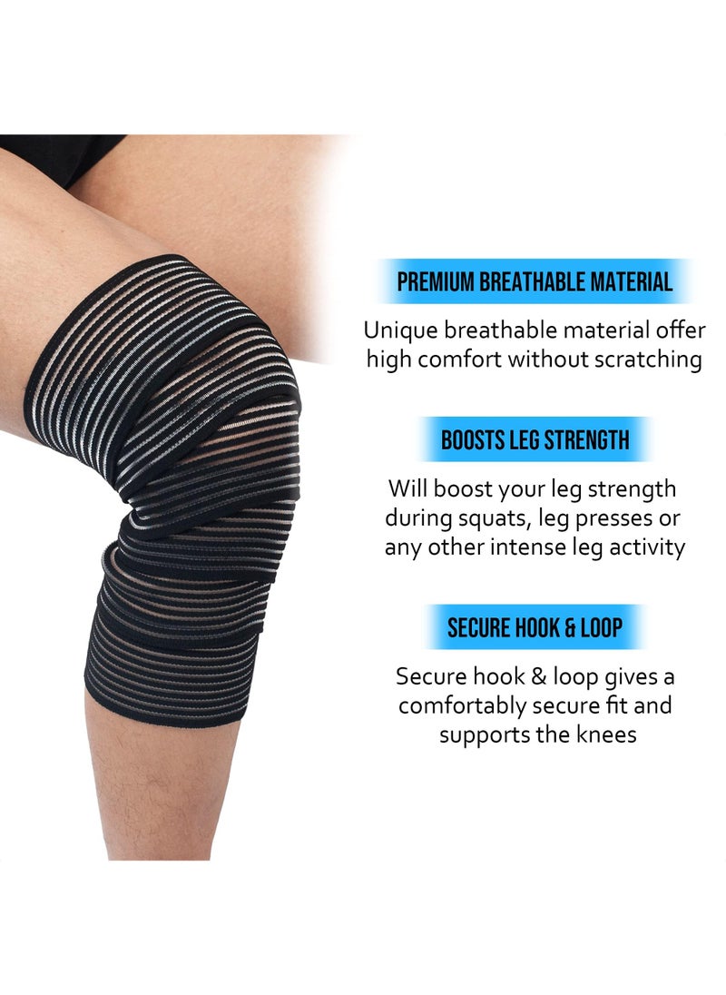 Sweet seven Adjustable Knee Support Brace | Anti-Slip Compression Wrap for Sprains, Bruises, Muscle Strain | Prevention, Rehab & Recovery |Black  - Image 3