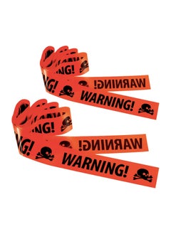Generic Cross Border in stock Halloween Party Decoration Warning Tape Horror Party Decoration Supplies Halloween Warning Tape orange 