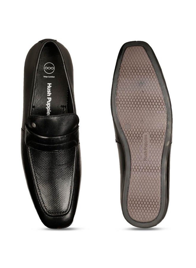 هاش بابيز - حذاء رياضي Hush Puppies LOFFLER Slipon E للرجال باللون الأسود - مقاس 9 UK (8546445) - Image 1