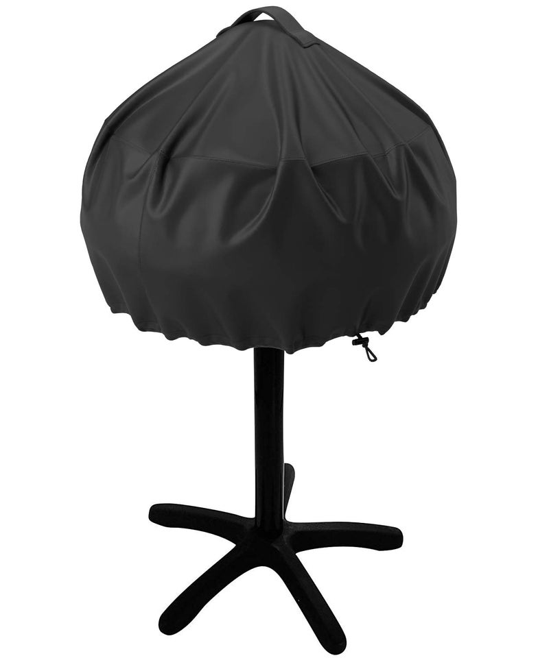 NUPICK Grill Cover for George Foreman 15-Serving GGR50B, GFO3320, GFO240 Electric Grill, Easy Take Off Handle Design, All Weather Resistant Small Round Grill Cover - Image 1