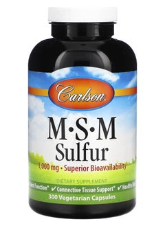 MSM Sulfur 1000 mg 300 Vegetarian Capsules