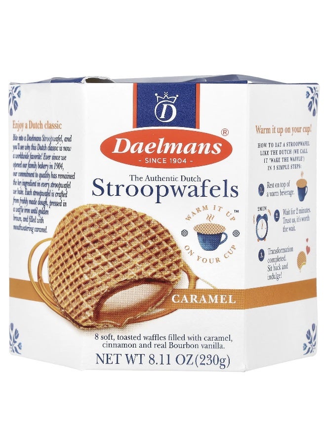 Daelmans, Stroopwafels, Caramel, 8 Waffles, 8.11 oz (230 g) - Image 1