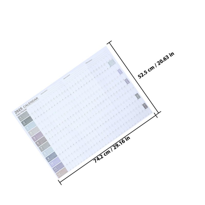 2025 Wall Planner Set 2 Large Monthly Hanging Calendars For Home Office Schedule Planning - Image 3