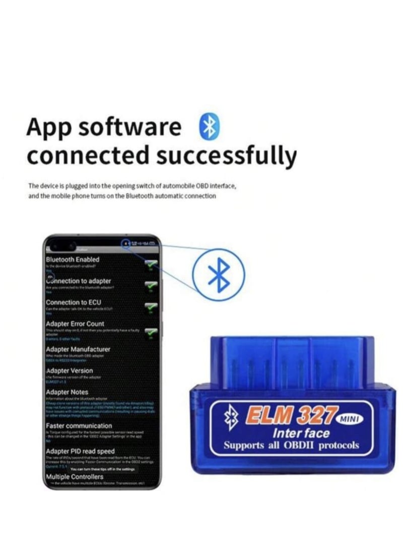 أداة كمبيوتر فحص السيارات وعمل اختبار OBD2 دون الحاجة لخبير السيارات لكشف الأخطاء ومسح علامة الماكينة