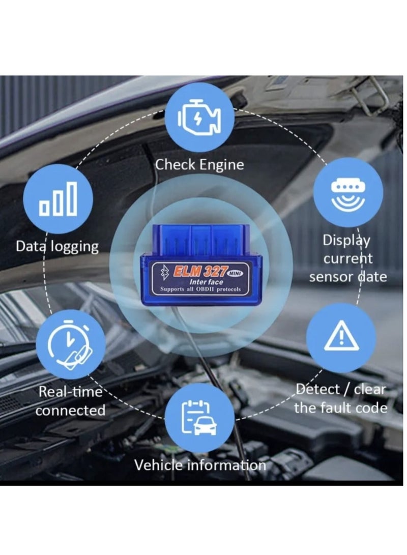 أداة كمبيوتر فحص السيارات وعمل اختبار OBD2 دون الحاجة لخبير السيارات لكشف الأخطاء ومسح علامة الماكينة