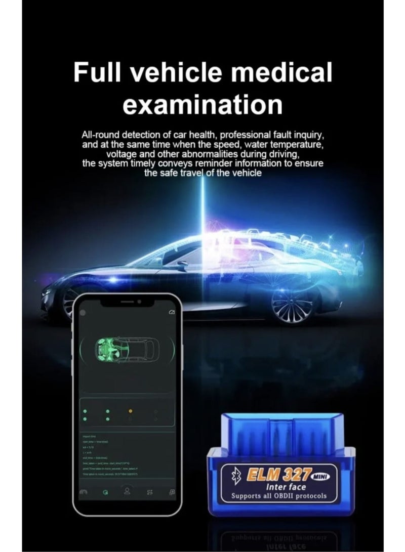 أداة كمبيوتر فحص السيارات وعمل اختبار OBD2 دون الحاجة لخبير السيارات لكشف الأخطاء ومسح علامة الماكينة