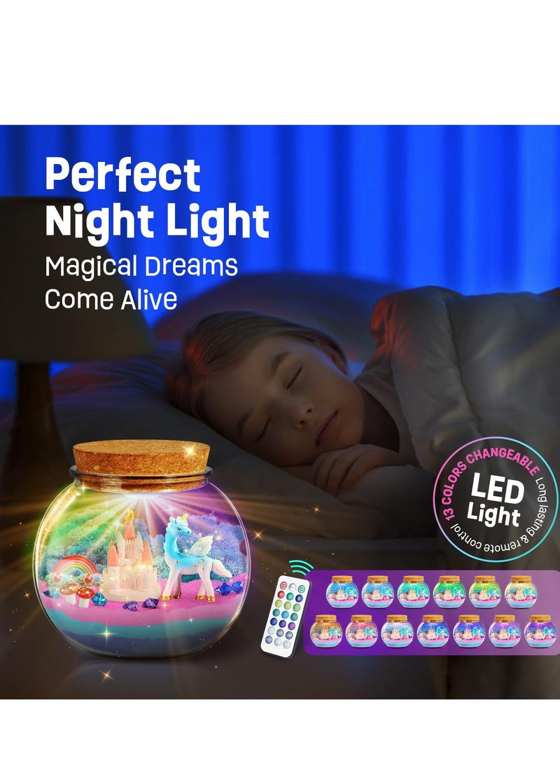 سبا لوكستيك هدية للبنات يونيكورن - للأطفال مجموعة terrarium يونيكورن - هدايا عيد ميلاد للفتيات 4 ، 5 ، 6 ، 7 ، 8-12-year-old - ديي لعبة للبنات يونيكورن - للأطفال مجموعة الحرف اليدوية - أفضل هدايا عيد الفصح للفتيات  - Image 2