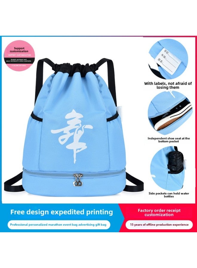 Spot Children's Dance Bag Fashion Dance Backpack Women's Ballet Bag Student Shoulder Bag Custom Printed Logo-Color:Blank Dance Pack Pink - Image 4