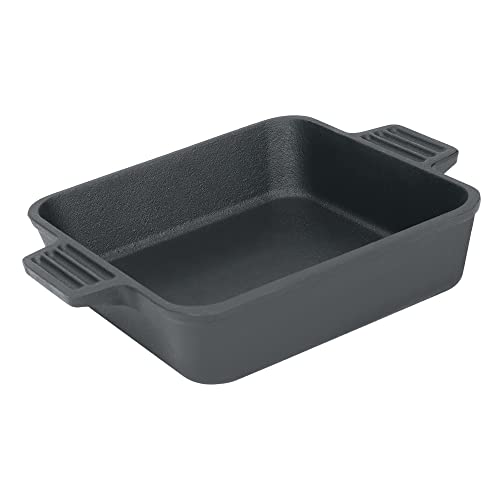 Bayou Classic 7472 8-in Cast Iron Square Cake Pan Ideal For Baking Cornbread Biscuits Cobbler and Deep Dish Pizza - Image 1