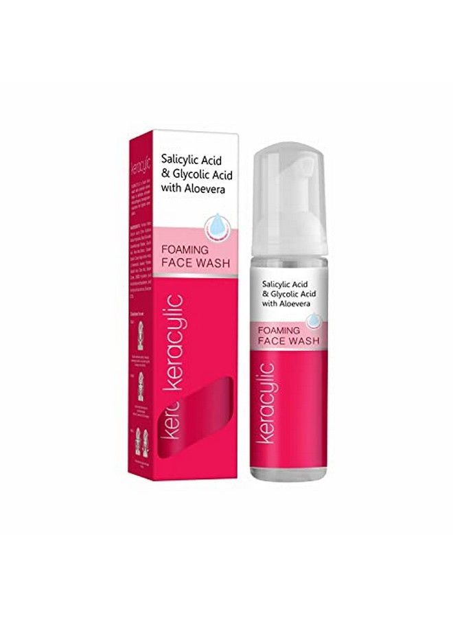 Leeford Keracylic Foaming Facewash Pack Of 1 With 1% Salicylic Acid Glycolic Acid And Aloevera For Acne Free Skin For Men & Women | (60 Ml ) - Image 1