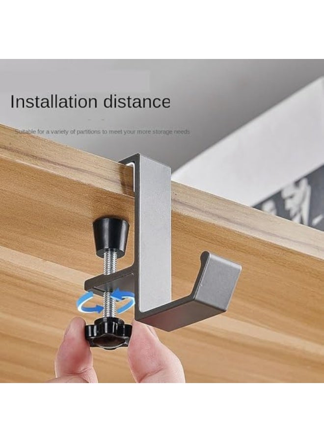 Multi-Functional Student Office Backpack Storage Hook (Grey) - Image 3