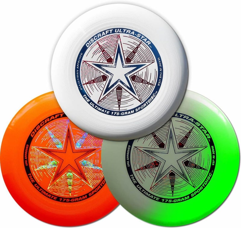 Discraft 175g Ultimate Disc Bundle (3 Discs) White, Orange & Glow - Image 1