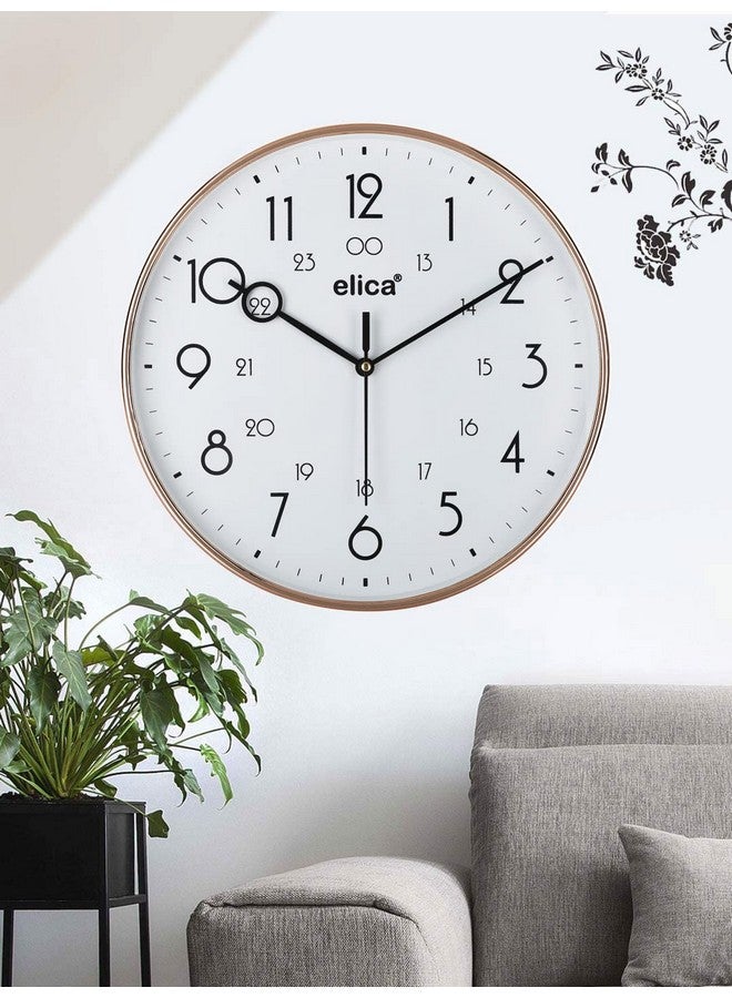 Elica Home and Office Designer Analog Wall Clock (Copper Black) - Image 4