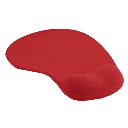 uxcell Silicone Gel Home Desktop AntiSlip Wrist Rest Support Mouse Pad Mat Red - Image 1