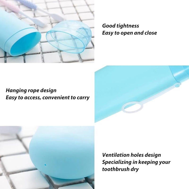 PRAMANTA Plastic Anti Bacterial Toothbrush Container/Holder/Case/Cover/for Camping Hiking Travelling Toothbrush Protector Brush Case (1) - Image 3