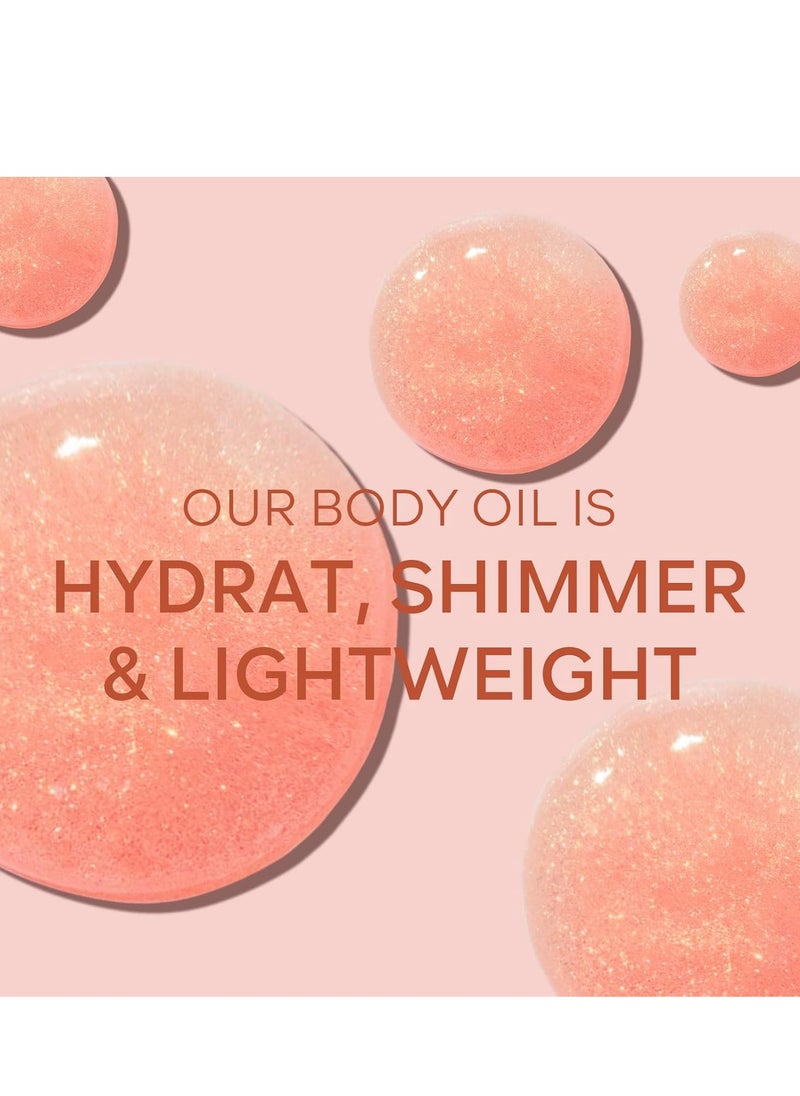 KYDA KYDA Body Glow Oil, SPF 45 Broad Spectrum, Sunscreen Body Oil with Rose Gold Mica, Moisturizing Coconut, Glow Moisturizer, Lightweight, Water Resistant, 3.38 fl oz, ROSE  - Image 5