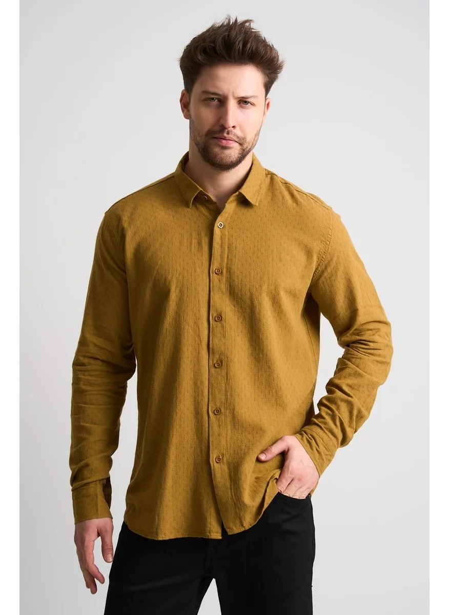 Alexander Gardi Textured Men's Linen Shirt
