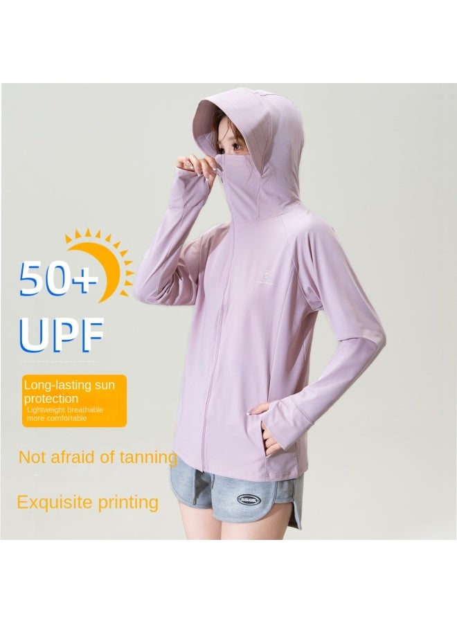 Baleno Summer Outdoor Slim Fit Bear Print Uv Protection Jacket For Women, Lightweight Casual Fashion Hooded Sunscreen Coat - Image 2