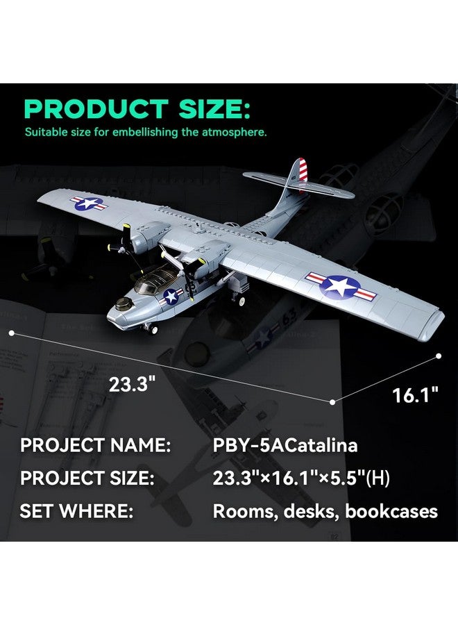 ArtorBricks Air Force Series PBY-5ACatalina Fighter Plane Military Building Block Set and Gift for Adults, Compatible (364Pieces) - Image 2