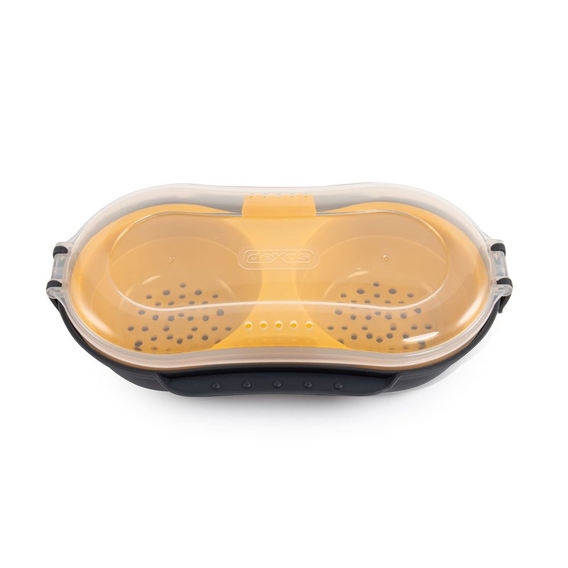 Dexas Dexas Duo Egg CookerMicrowave Egg PoacherBlackYellowGEC21235432 