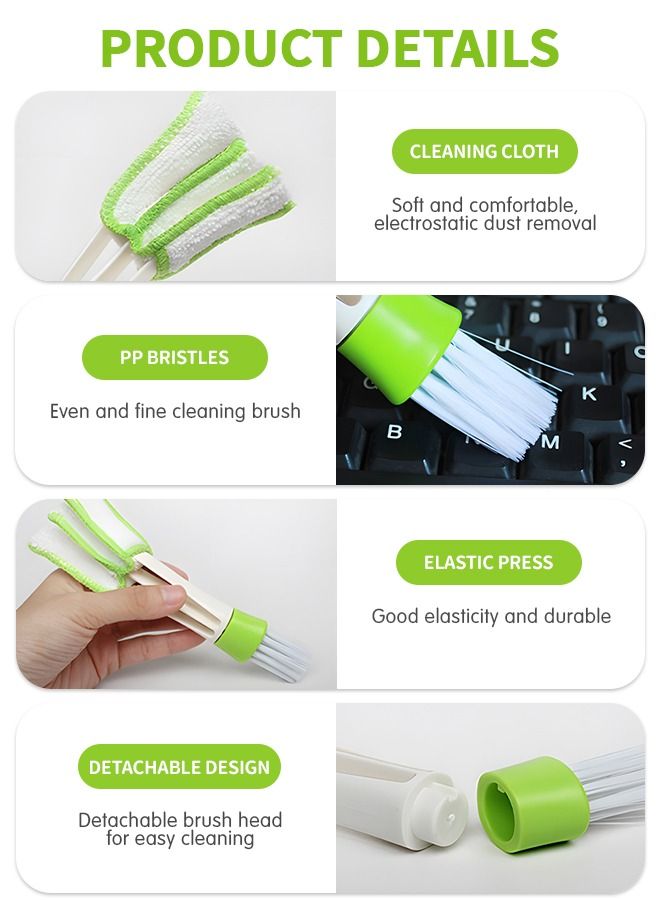 GROIC Mini Duster for Car Air Vent, Automotive Air Conditioner Cleaner and Brush, Dust Collector Cleaning Tool for Keyboard Window Leaves Car Air Vent Cleaning Tool  - Image 3