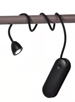 McmhyingPop 3-in-1 Book Lamp, Rechargeable Neck Reading light, Foldable Mini Desk Lamp, Night Light, Flashlight, Office Reading Lamp, 360-Degree Adjustable Flexible Gooseneck, Three Lighting Modes, 1800mAh Large Capacity Battery, Black  - Image 1