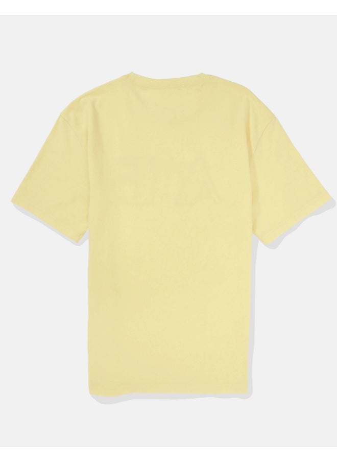 American Eagle Logo Graphic Crew Neck T-Shirt  - Image 4
