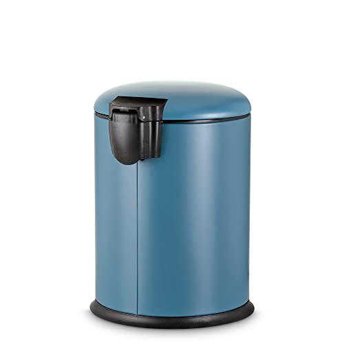 Freelance Bass Stainless Steel Dustbin for Home 5L Light Blue - SS Metal Pedal Bin with Lid & Bucket - Garbage Dust Bin/Waste Trash Can for Kitchen, Office, Bedroom, Bathroom/Toilet/Washroom - Image 3