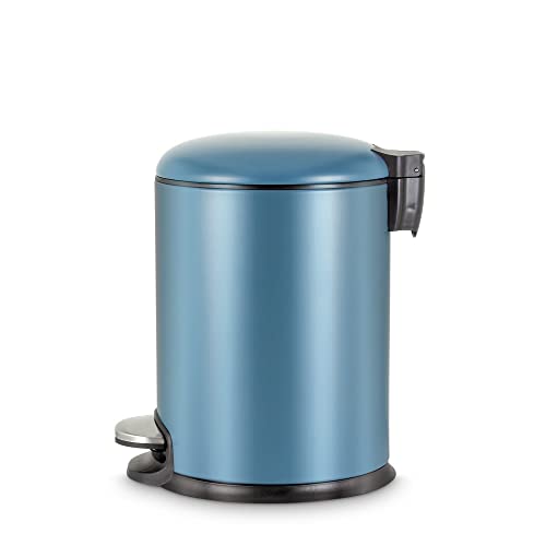 Freelance Bass Stainless Steel Dustbin for Home 5L Light Blue - SS Metal Pedal Bin with Lid & Bucket - Garbage Dust Bin/Waste Trash Can for Kitchen, Office, Bedroom, Bathroom/Toilet/Washroom - Image 2