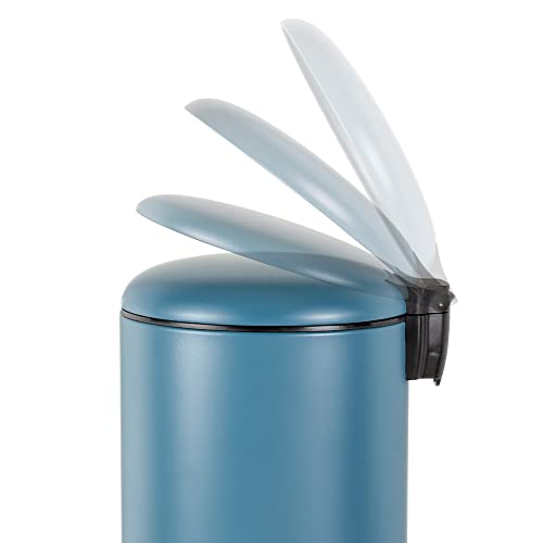 Freelance Bass Stainless Steel Dustbin for Home 5L Light Blue - SS Metal Pedal Bin with Lid & Bucket - Garbage Dust Bin/Waste Trash Can for Kitchen, Office, Bedroom, Bathroom/Toilet/Washroom - Image 4