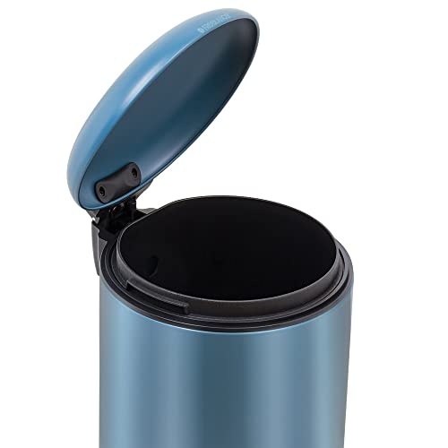 Freelance Bass Stainless Steel Dustbin for Home 5L Light Blue - SS Metal Pedal Bin with Lid & Bucket - Garbage Dust Bin/Waste Trash Can for Kitchen, Office, Bedroom, Bathroom/Toilet/Washroom - Image 5