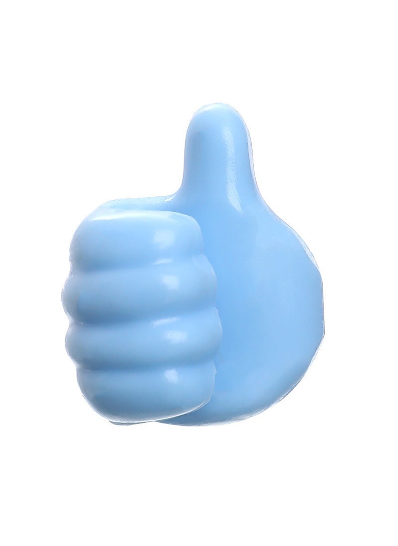 Creative Thumb Hooks No-Drill Adhesive Hanger Blue/opp bag 