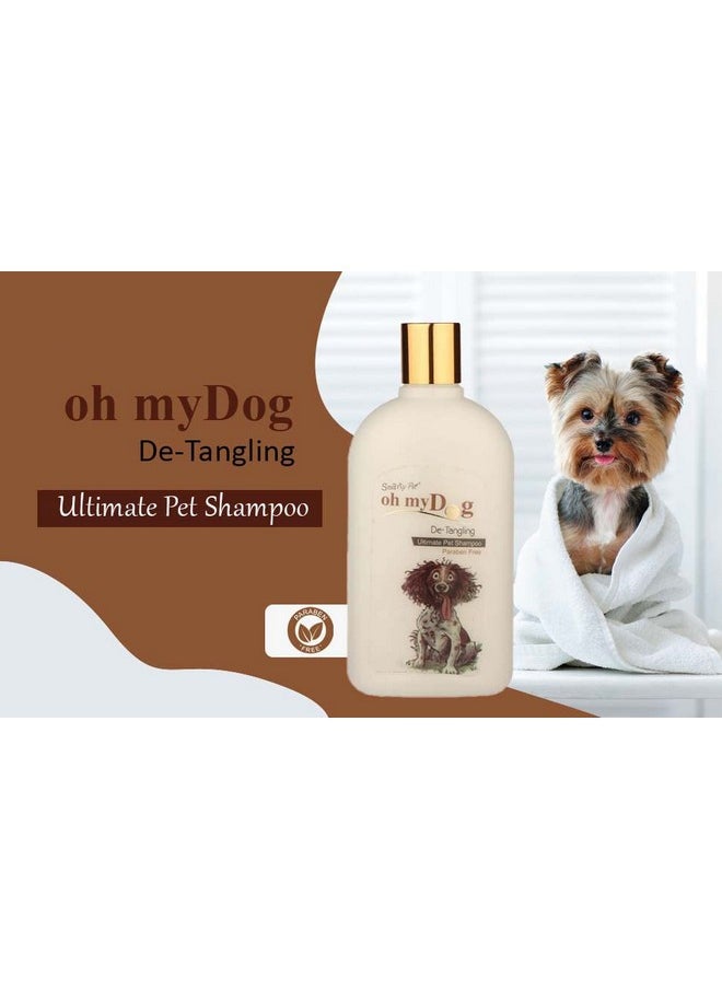 بت شامبو الكلاب Oh My Dog Ultimate De-Tanging الخالي من البارابين مع فرشاة توزيع شامبو الكلاب الصغيرة الناعمة من السيليكون (1000 مل)  - Image 4