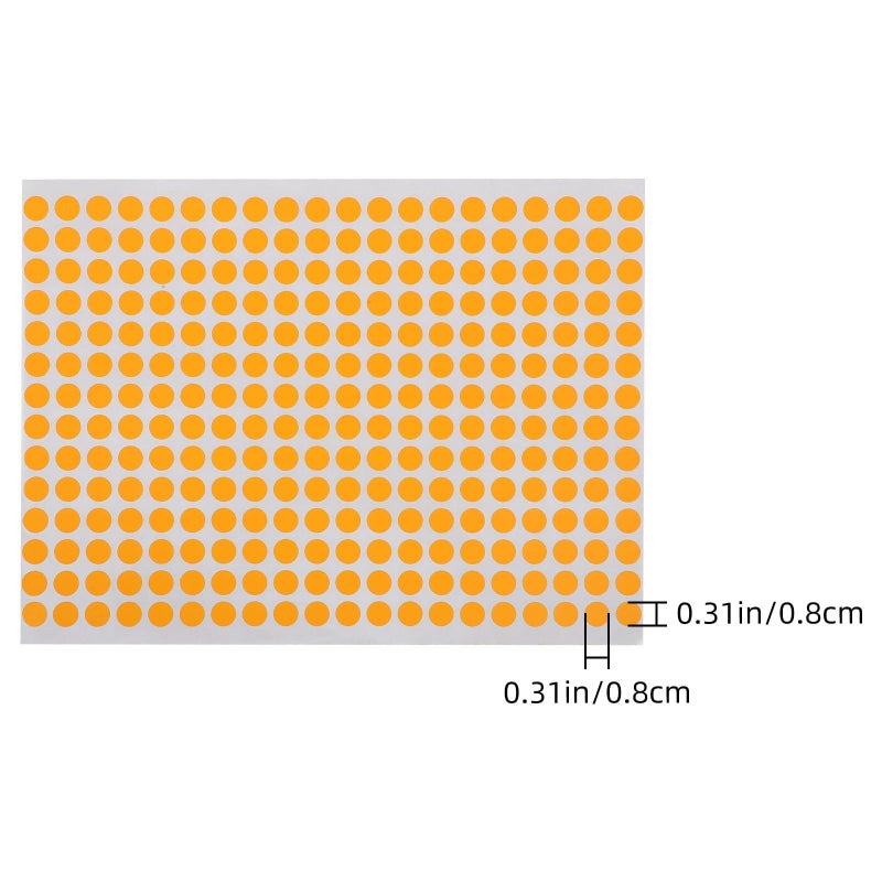 2800pcs Colored Round Dot Stickers 8mm Circle Labels Adhesive Dots For Office Organizing And Sealing - Image 3