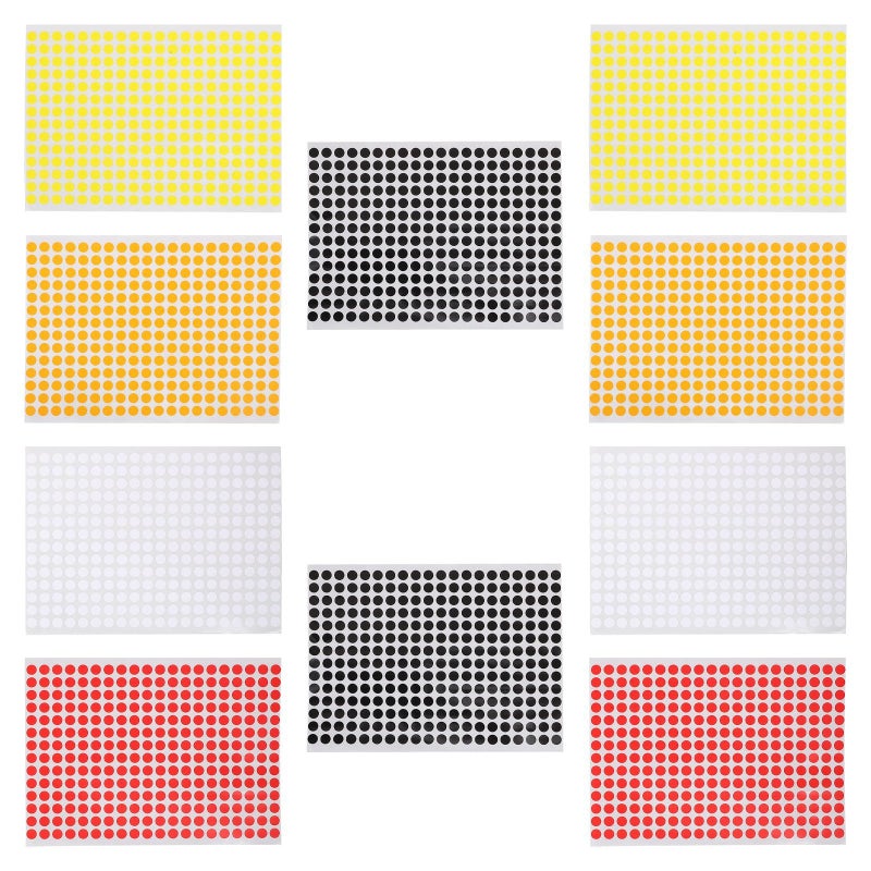 2800pcs Colored Round Dot Stickers 8mm Circle Labels Adhesive Dots For Office Organizing And Sealing - Image 2