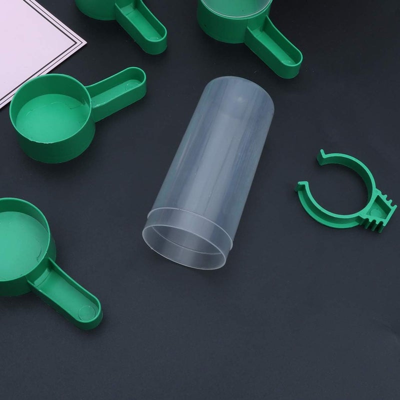 Yardwe 5Pcs Birds Feeder Drinker Waterer Clip with Automatic Drinking Water Sprinkler Proof Bird Cup for Parrots Budgie Cockatiel Lovebirds (M) - Image 2