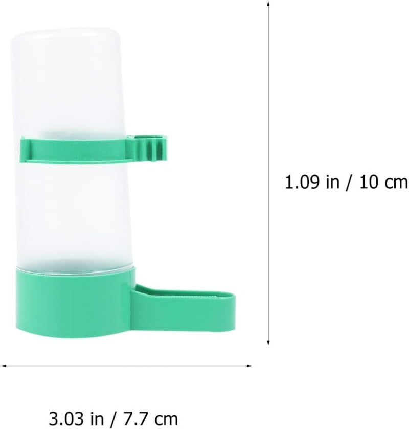 Yardwe 5Pcs Birds Feeder Drinker Waterer Clip with Automatic Drinking Water Sprinkler Proof Bird Cup for Parrots Budgie Cockatiel Lovebirds (M) - Image 3