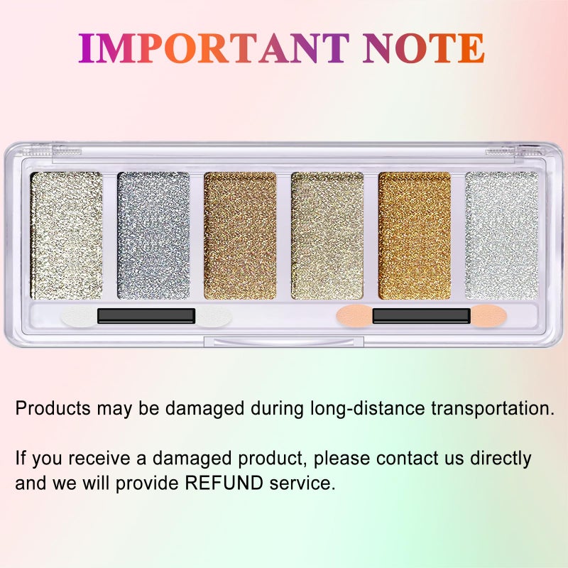 DRMODE Gold Silver Chrome Nail Powder, Holographic Unicorn Iridescent Chrome Powder for Nails, 6 Colors Metallic Mirror Effect Champagne Chrome Nail Art Powder Pigment Glitter with Applicators for Nail Art - Image 3