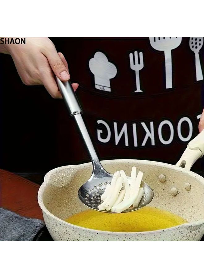 Large Stainless Steel Kitchen Utensils Set Colander Stew Pot Filter - Image 1