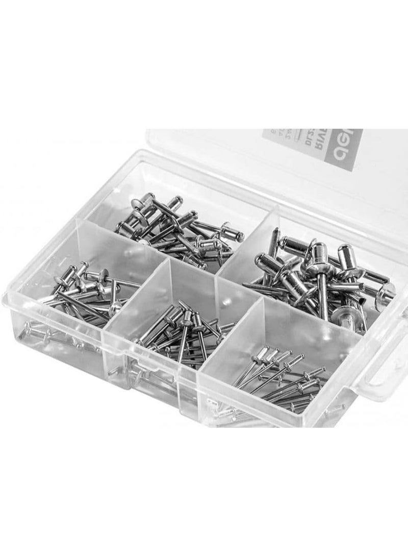 Deli 5-in-1 Rivet Set - Rivets Box with Multiple Sizes for Professional and DIY Fastening Projects in UAE - Image 4