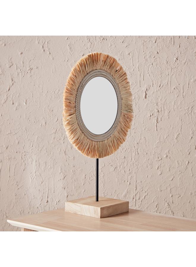 Oliver Whitewash Mirror 33.5X50X15 Cm - Image 1