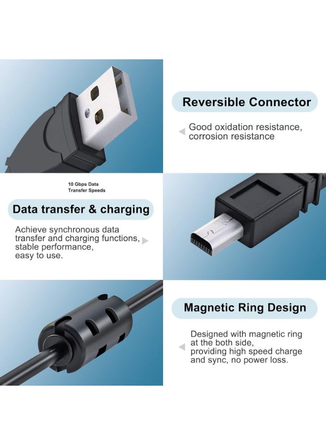 إيغويل كابل USB لنقل الصور ومزود شحن UC-E6 لـ Nikon D3300 D750 D5300 D7200 D3200، Coolpix B500، وSelect Coolpix & DSLR، المتوافق مع Sony Cybershot DSC-W800/W810/W830/W710/W730/TF1/H400. 1.5 مليون، 1 عبوة - Image 3