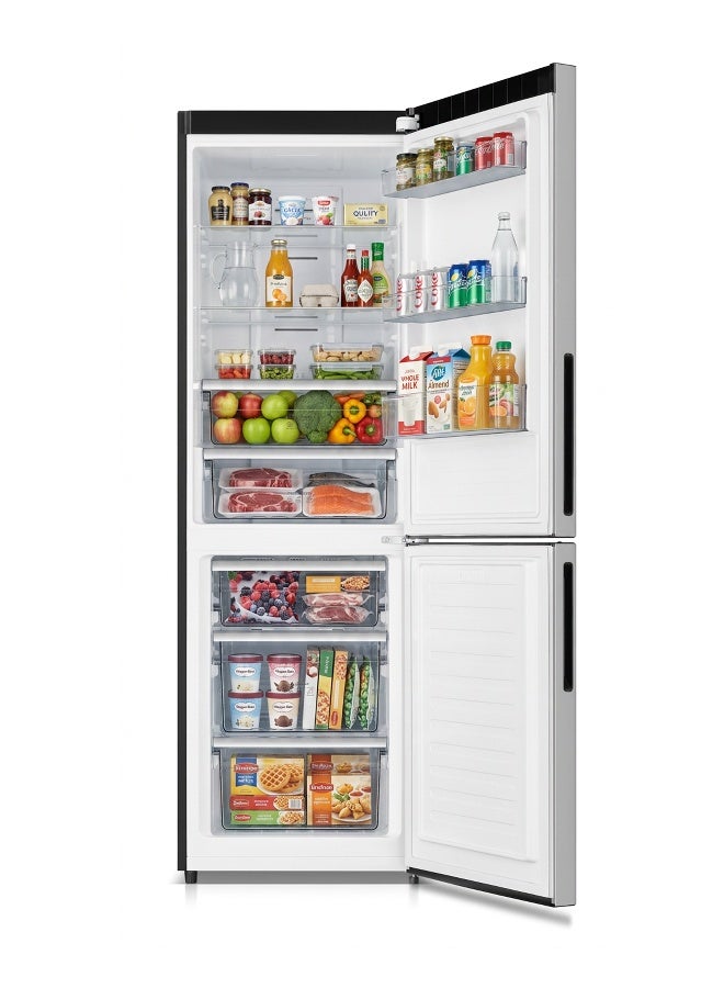 HOOVER 2-Door Refrigerator, 414L, No Frost, Inverter Compressor, Multi Air Flow, Chiller Compartment, Twist Ice Maker, LED Light, Door Display, 1 Year Manufacturer, INox Finish - HBR-K414-S HBR-K414-S Inox - Image 4