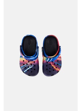 crocs Toddlers Boy Printed Slingback Clogs, Navy Combo  - Image 3