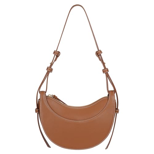 Juoxeepy Faux Leather Saddle Bag for Women Shoulder Bag Crescent Purse Trendy Crossbody Purse Hobo Handbag - Image 1