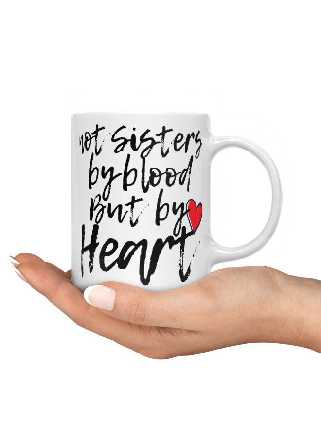 LIT Coffee Mug Sisters by Heart White Mug Best Friend Present BFF Gifts - Image 3